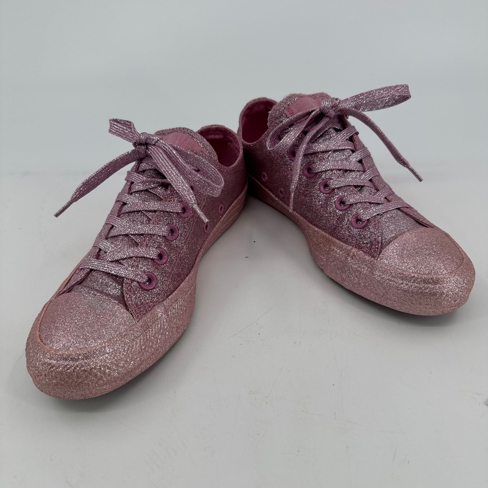 Converse Chuck Taylor All Star Ox Pink Glitter Low Top Sneakers 162993C Womens 8 - Picture 7 of 8